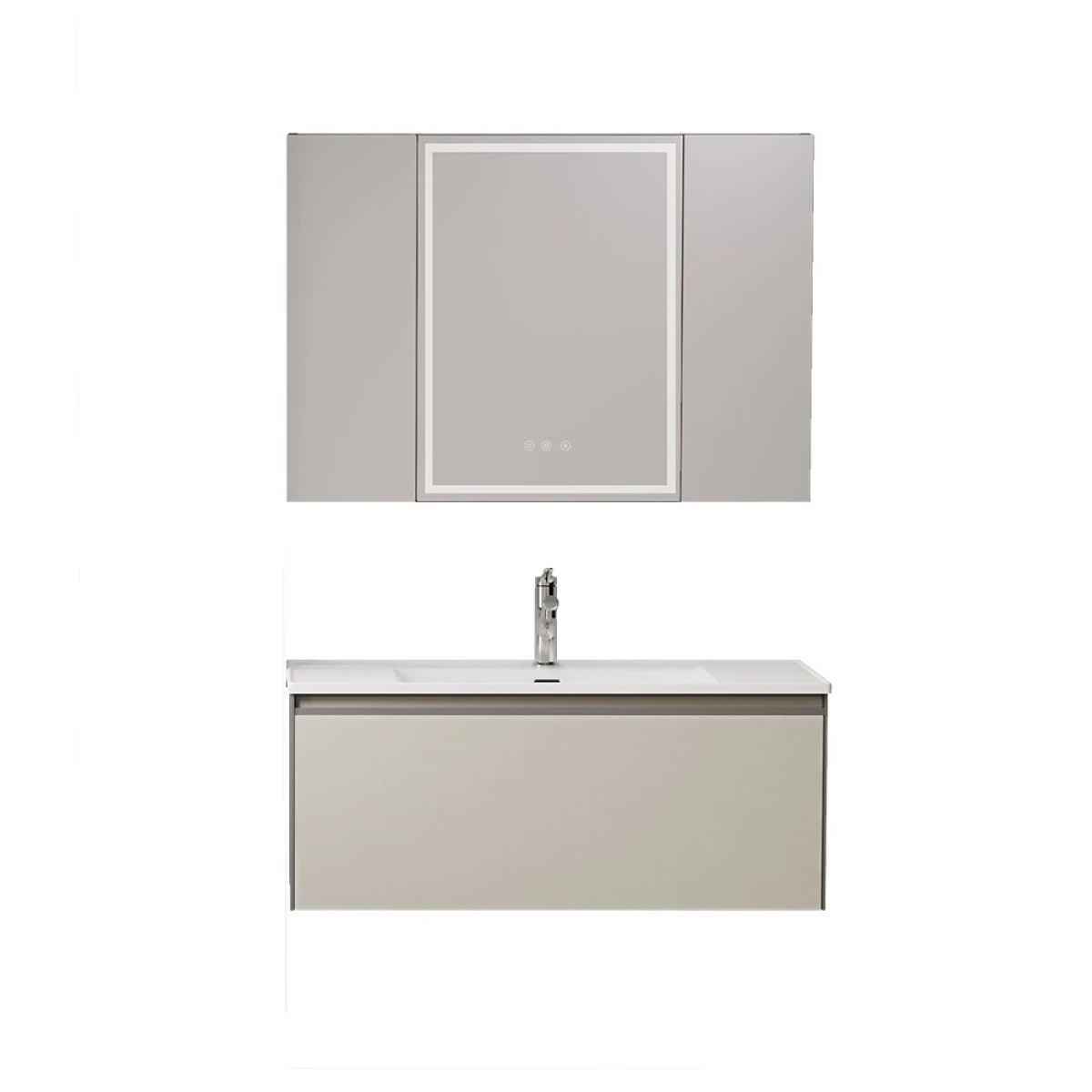 Tủ chậu lavabo HEGII BC6199-100 – Gương thông minh, lưu trữ 3.0, thiết kế cao cấp hiện đại