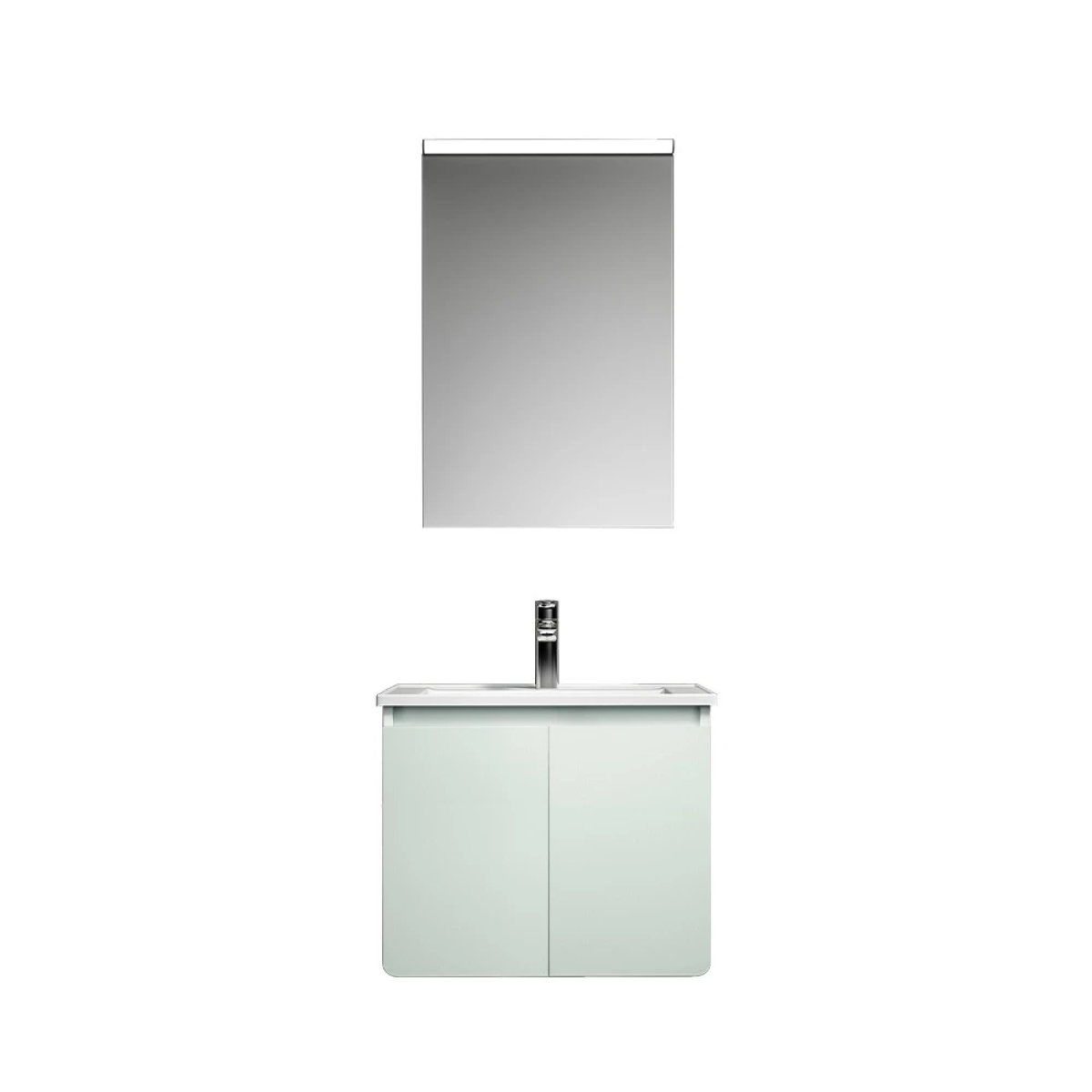 Tủ chậu lavabo HEGII BC6522S-060C2 – Thiết kế Bohemian, gọn 60cm, lưu trữ thông minh, gương LED cảm ứng