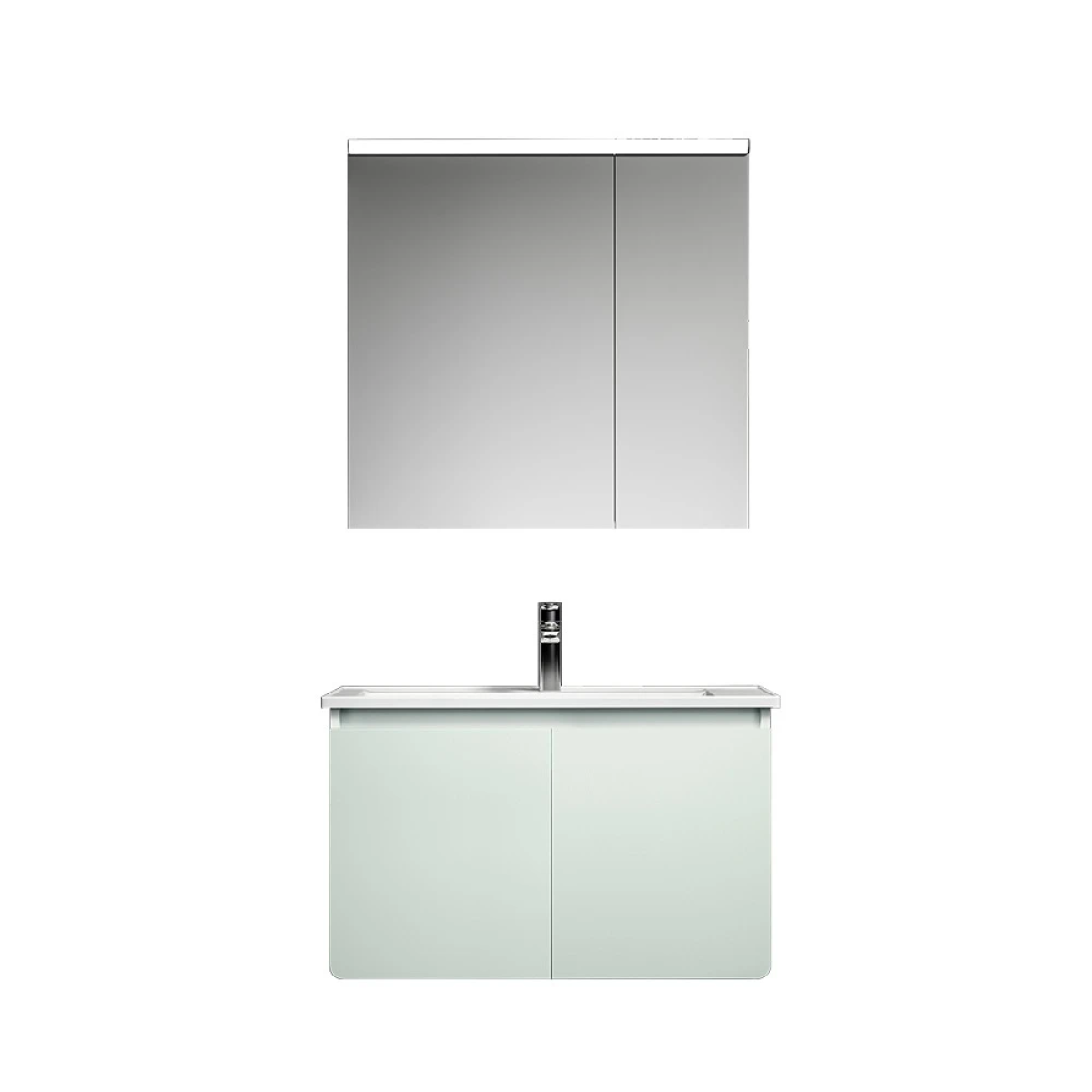 Tủ chậu lavabo HEGII BC6522S-080C2 – Phong cách Bohemian, 80cm cân đối, lưu trữ thông minh, gương LED cảm ứng