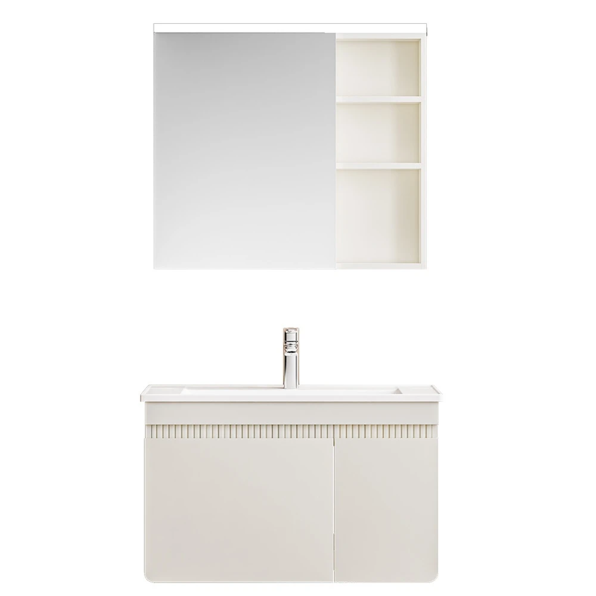 Tủ chậu lavabo HEGII BC6520S-080C2 – Phong cách Pháp, 80cm cân đối, lưu trữ thông minh, gương LED cảm ứng