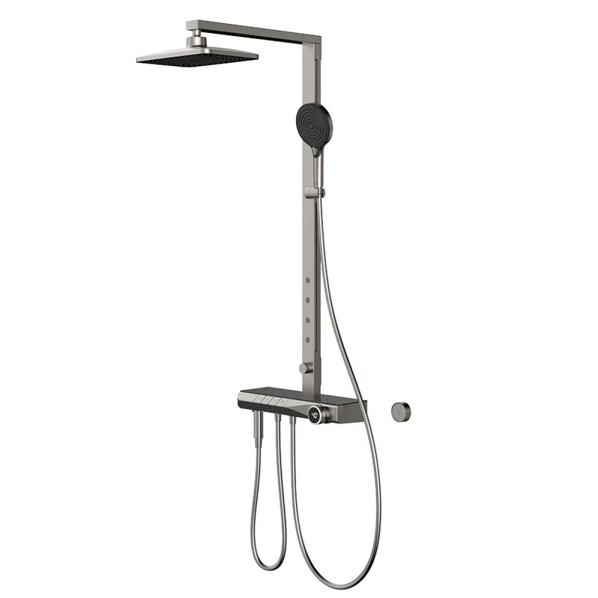 Sen cây nhiệt độ HEGII LMF178-235Y-SN – Hiển thị nhiệt độ thông minh, phun sau SPA, hoàn thiện PVD ghi xám cao cấp