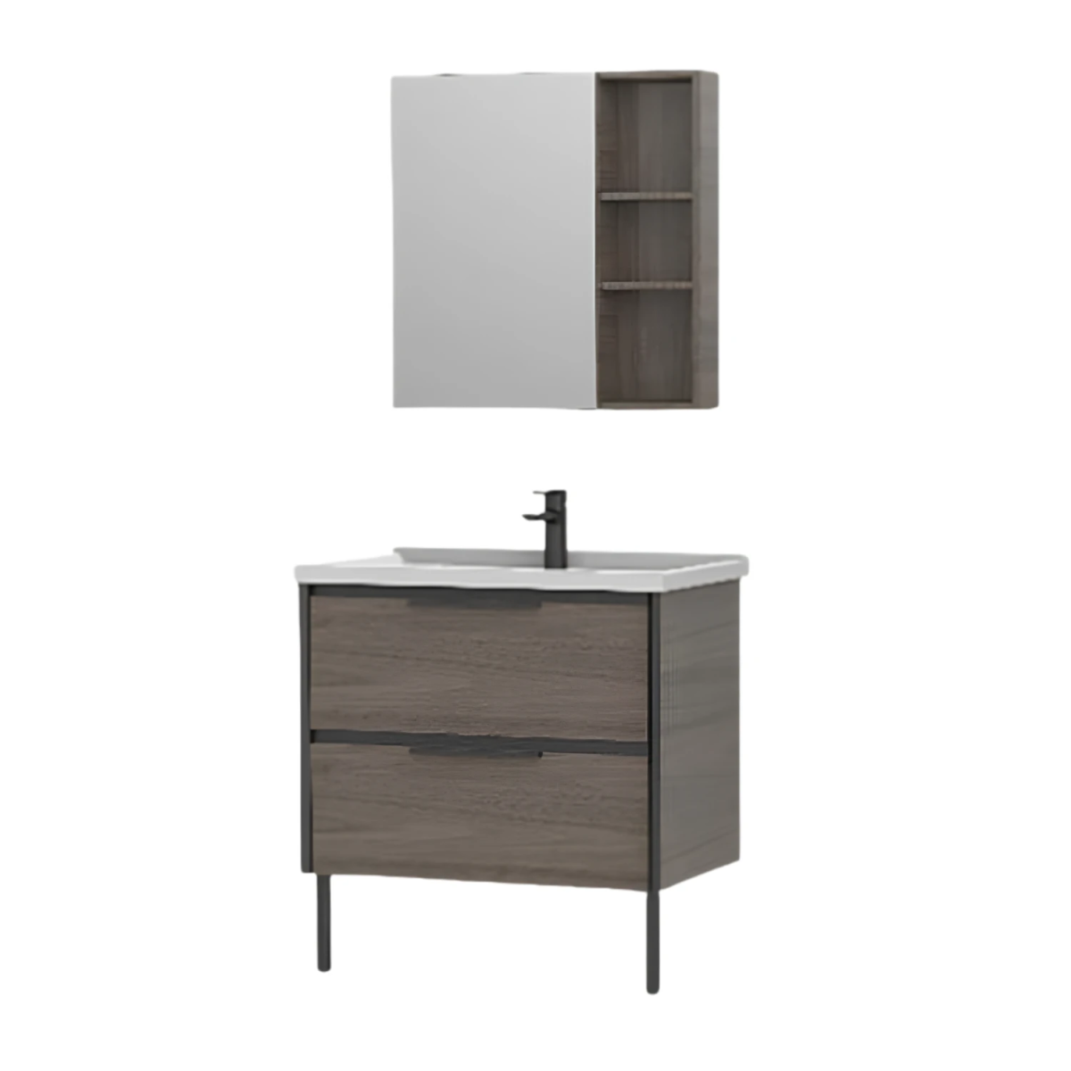 Tủ chậu lavabo HEGII BC6050-080 – Thiết kế ngăn kéo gọn gàng, 80cm hiện đại