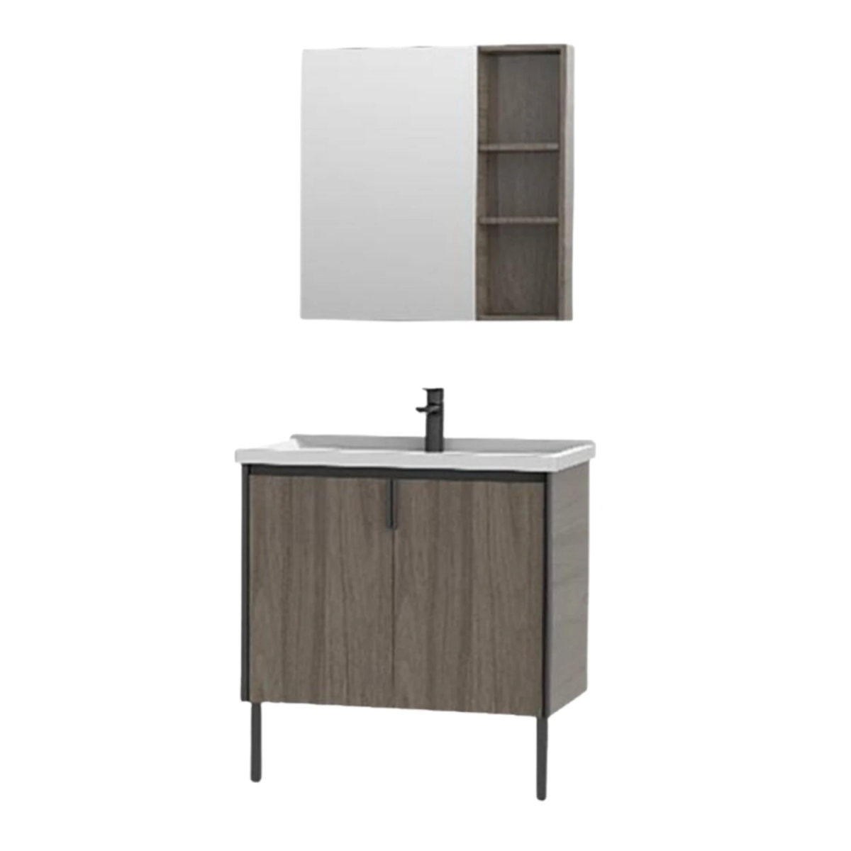 Tủ chậu lavabo HEGII BC6053-080 – Thiết kế kệ mở tiện dụng, 80cm hiện đại