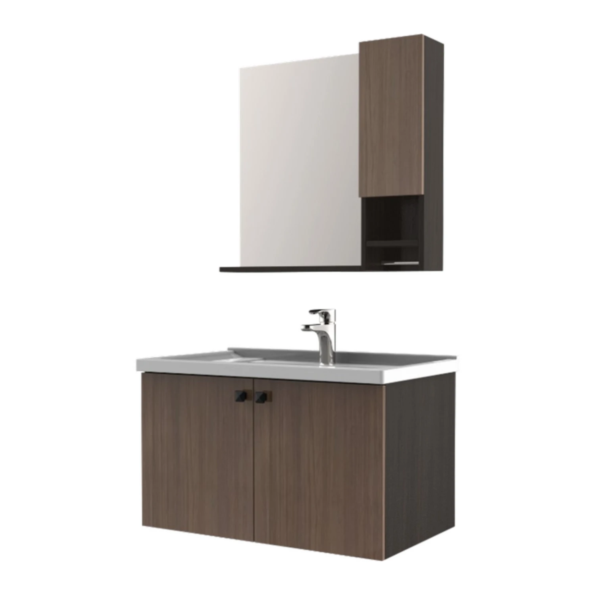 Tủ chậu lavabo HEGII BC6055-080 – Thiết kế vân gỗ hiện đại, 80cm sang trọng, tối giản