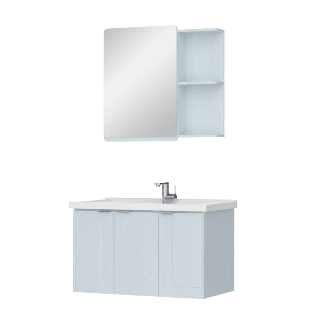 Tủ chậu lavabo cao cấp HEGII BC6084-090 – Bộ tủ lavabo treo tường hiện đại chống ẩm cao cấp