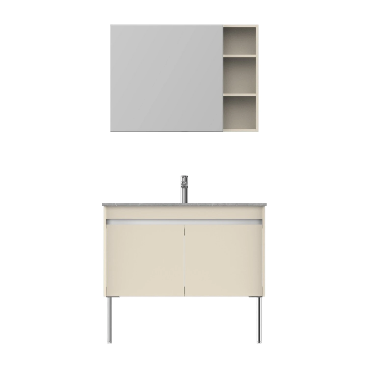 Tủ chậu lavabo HEGII BC6157-090 – Thiết kế chân cao thanh thoát, tối ưu không gian 90cm