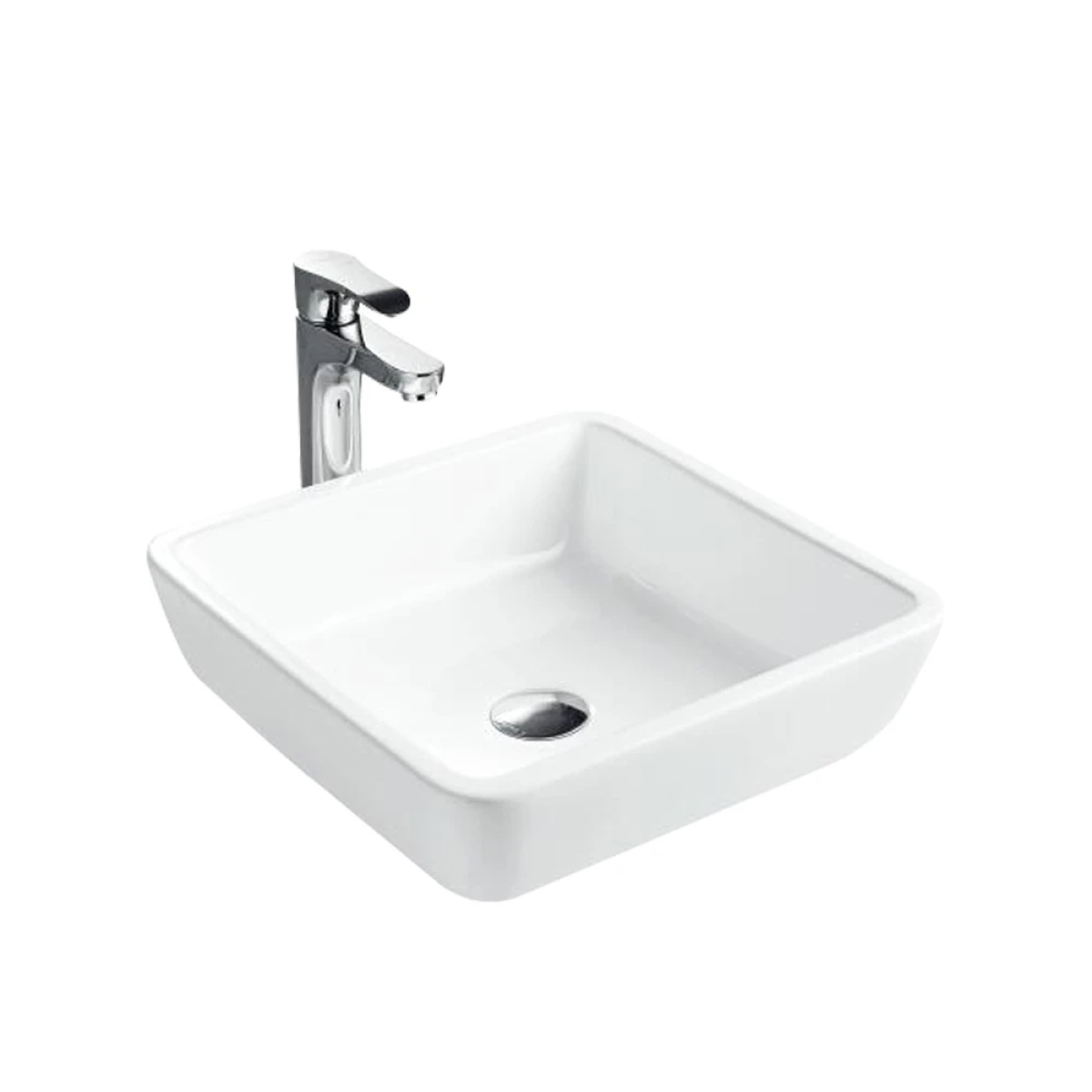 Chậu lavabo đặt bàn HEGII HC10520-048 – Thiết kế vuông tối giản, dễ phối