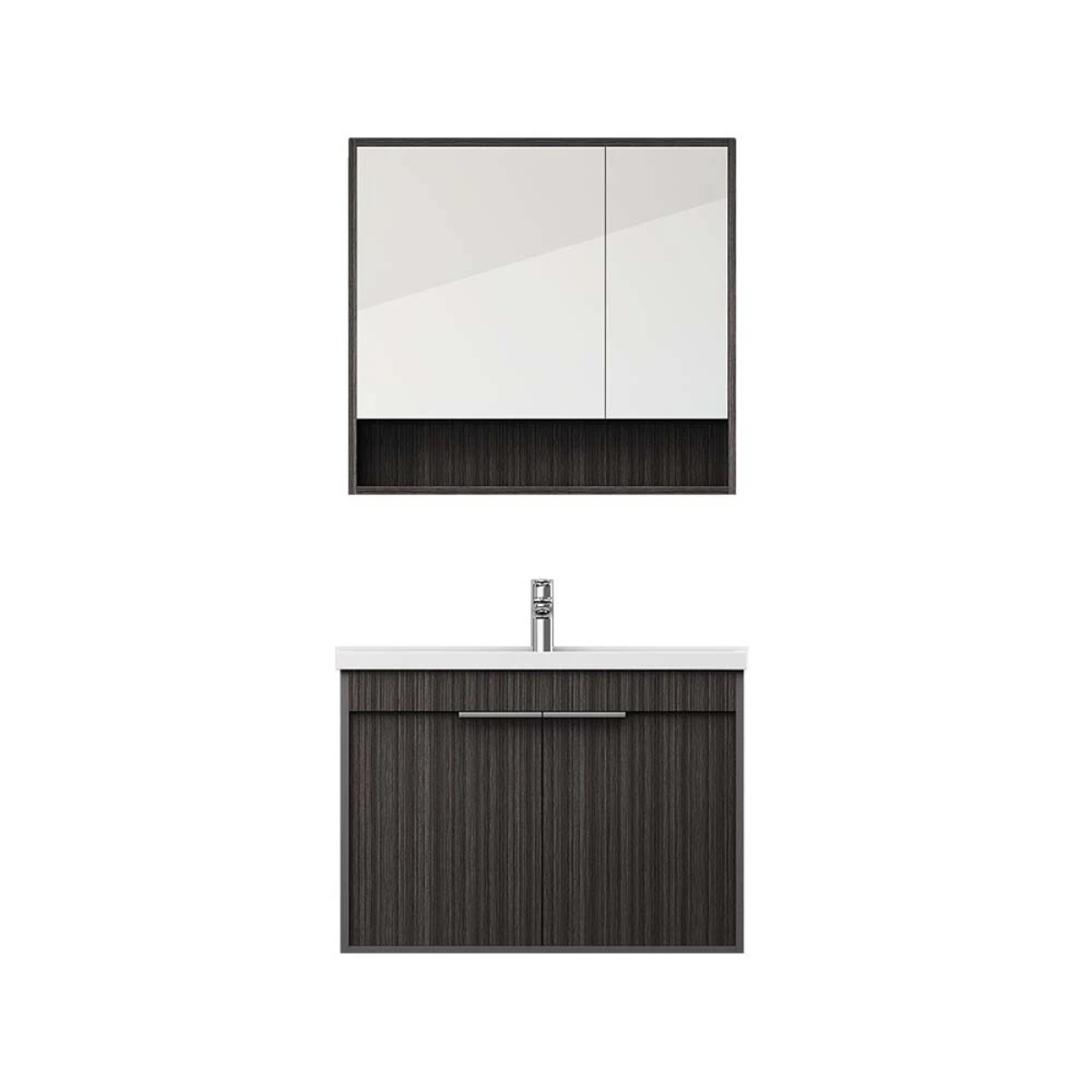 Tủ chậu lavabo HEGII BC6195-080 – Thiết kế vân gỗ hiện đại, 80cm tiện dụng, lưu trữ tối ưu