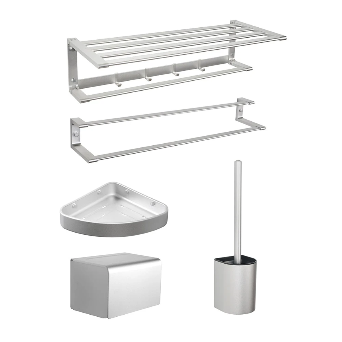 Bộ phụ kiện phòng tắm HEGII HMP838K05 – Thiết kế gấp gọn, tối ưu không gian