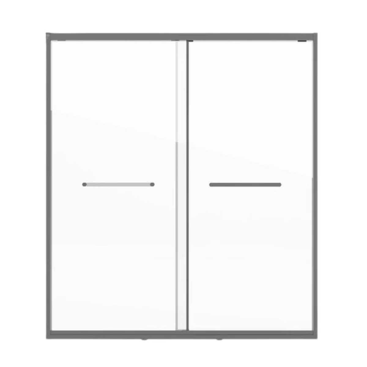 Phòng tắm kính HEGII HLG66Y22-1400 – Cabin tắm cửa lùa kính cường lực, khung viền đen hiện đại