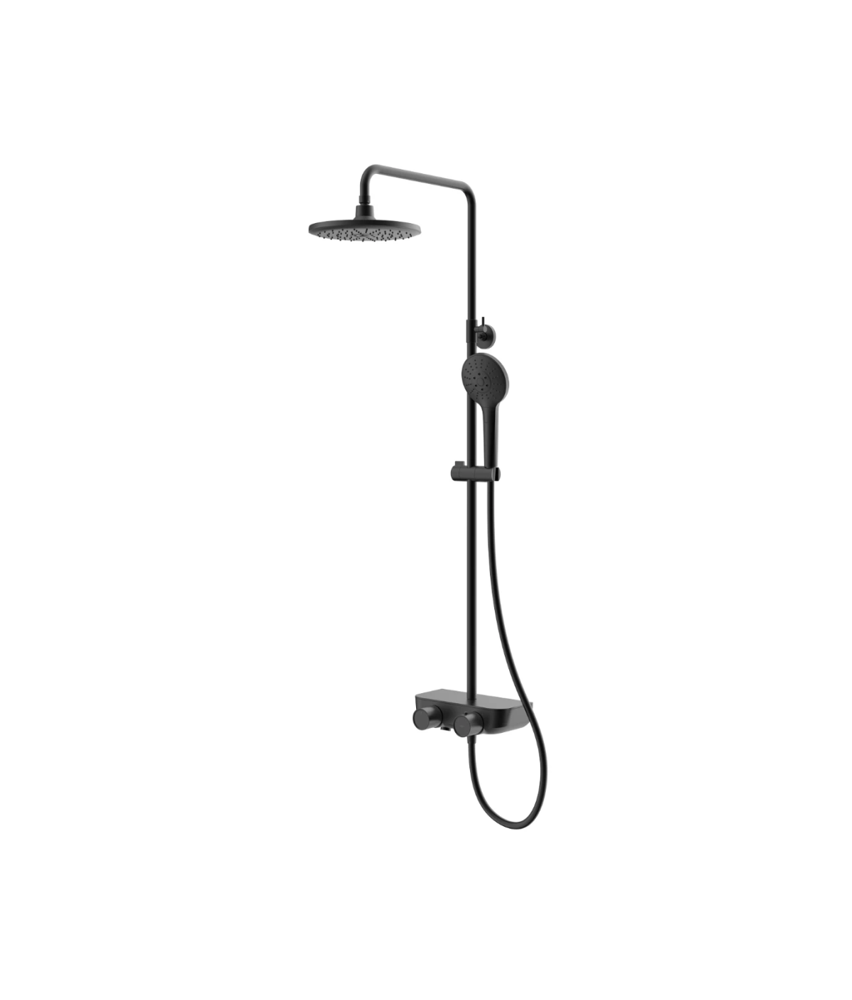Sen cây nóng lạnh HEGII HMF116-333-BC – PVD đen tối giản, kệ chứa đồ tích hợp, thiết kế dẫn nước ẩn