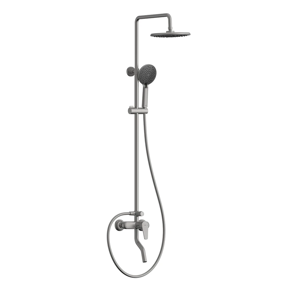 Sen cây nóng lạnh HEGII HMF175-333-SH – PVD ghi xám cao cấp, đường nước cách nhiệt, tay sen đa chế độ