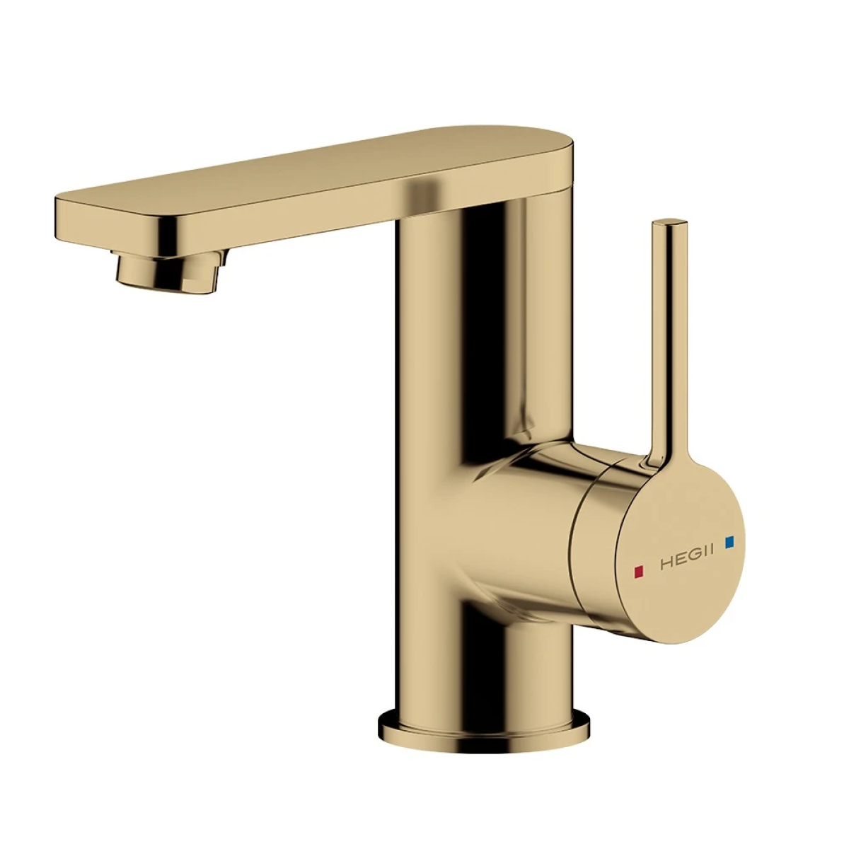 Vòi lavabo HEGII HMF132-111L-CG – Đồng cao cấp, mạ PVD vàng champagne