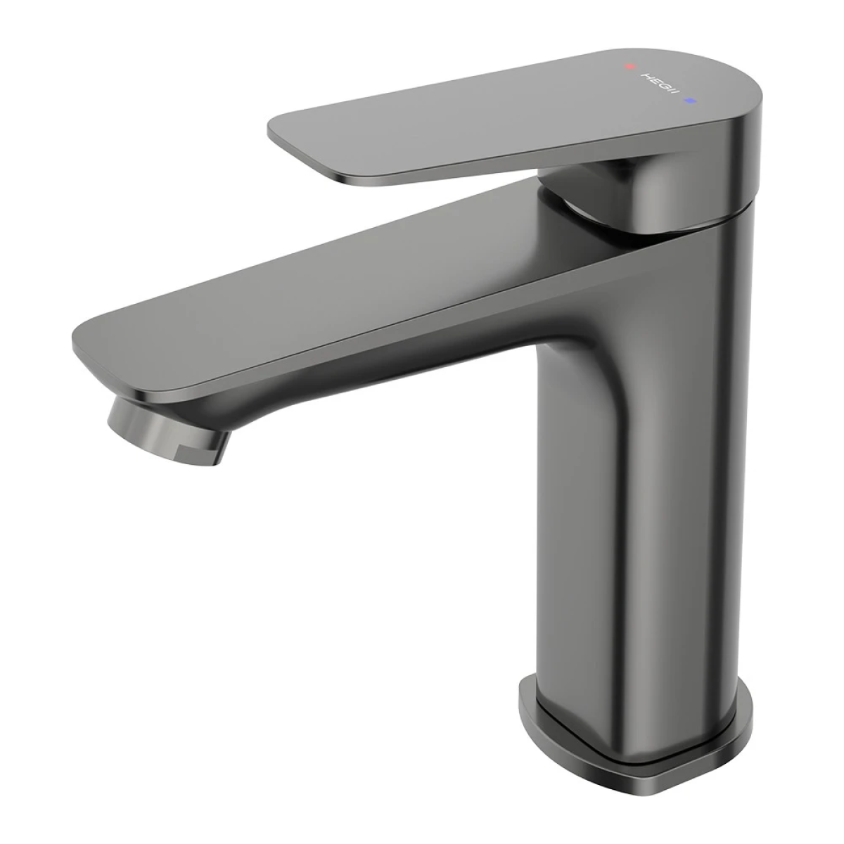 Vòi lavabo HEGII HMF134-111-SH – Đồng cao cấp, mạ PVD ghi xám