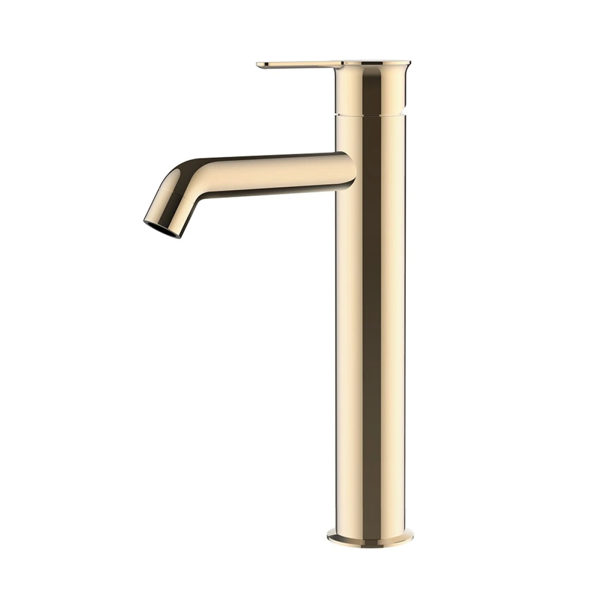 Vòi lavabo HEGII HMF174-113-CG – Dáng cao, mạ PVD vàng champagne cao cấp