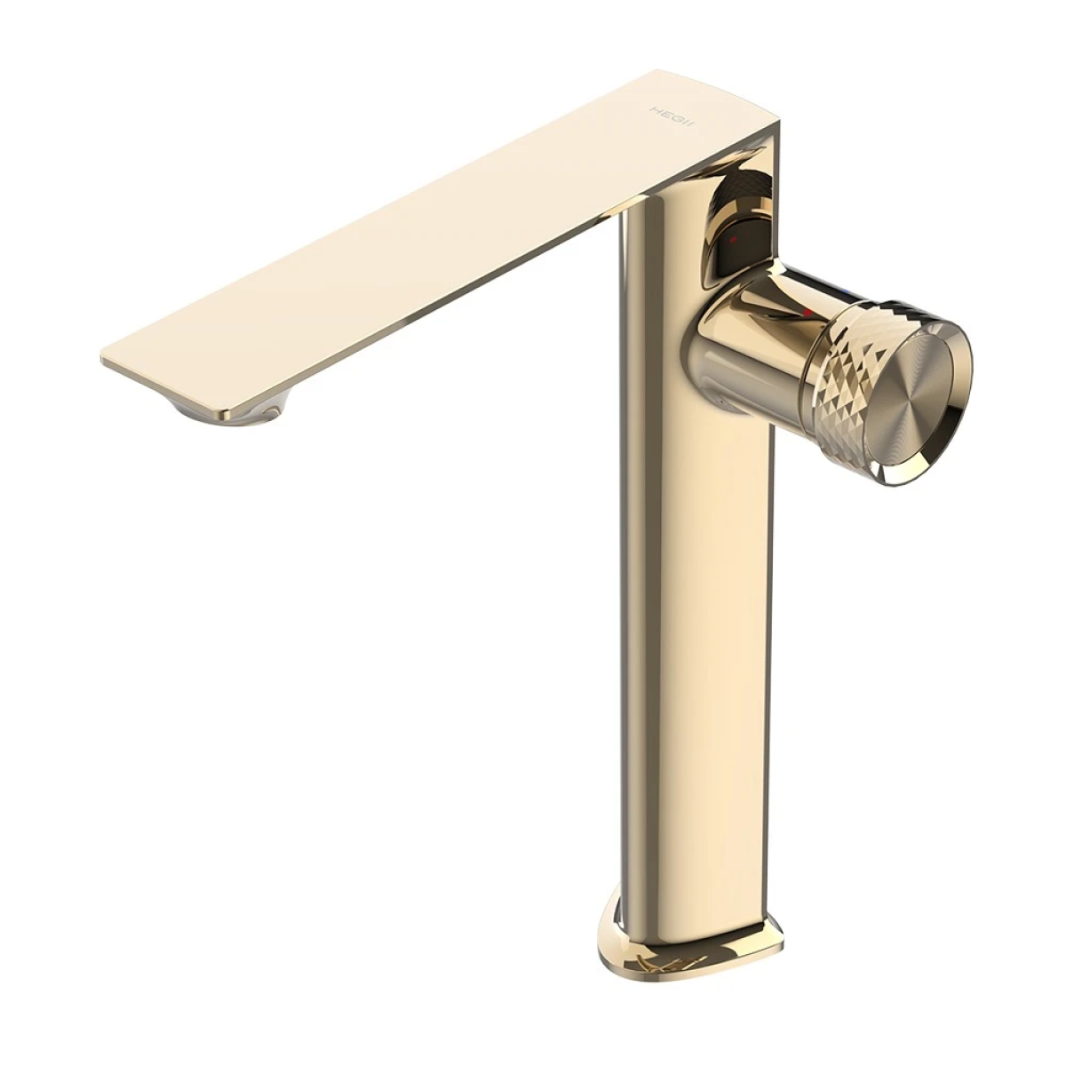 Vòi lavabo HEGII HMF178-113-CG – Dáng cao, mạ PVD vàng champagne cao cấp