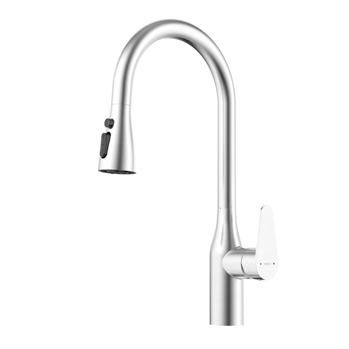 Vòi bếp HEGII LML126-412-SD – Inox 304, dây rút linh hoạt, 3 chế độ nước tiện dụng