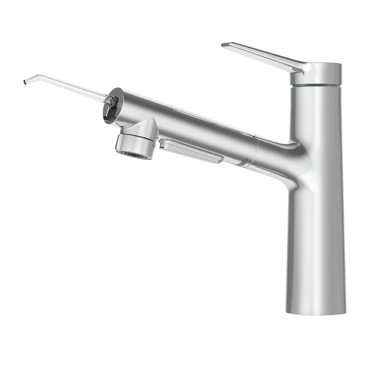 Vòi lavabo dây rút HEGII LML195-115C – Tích hợp đầu rửa vệ sinh, hiển thị nhiệt độ, đa chế độ nước