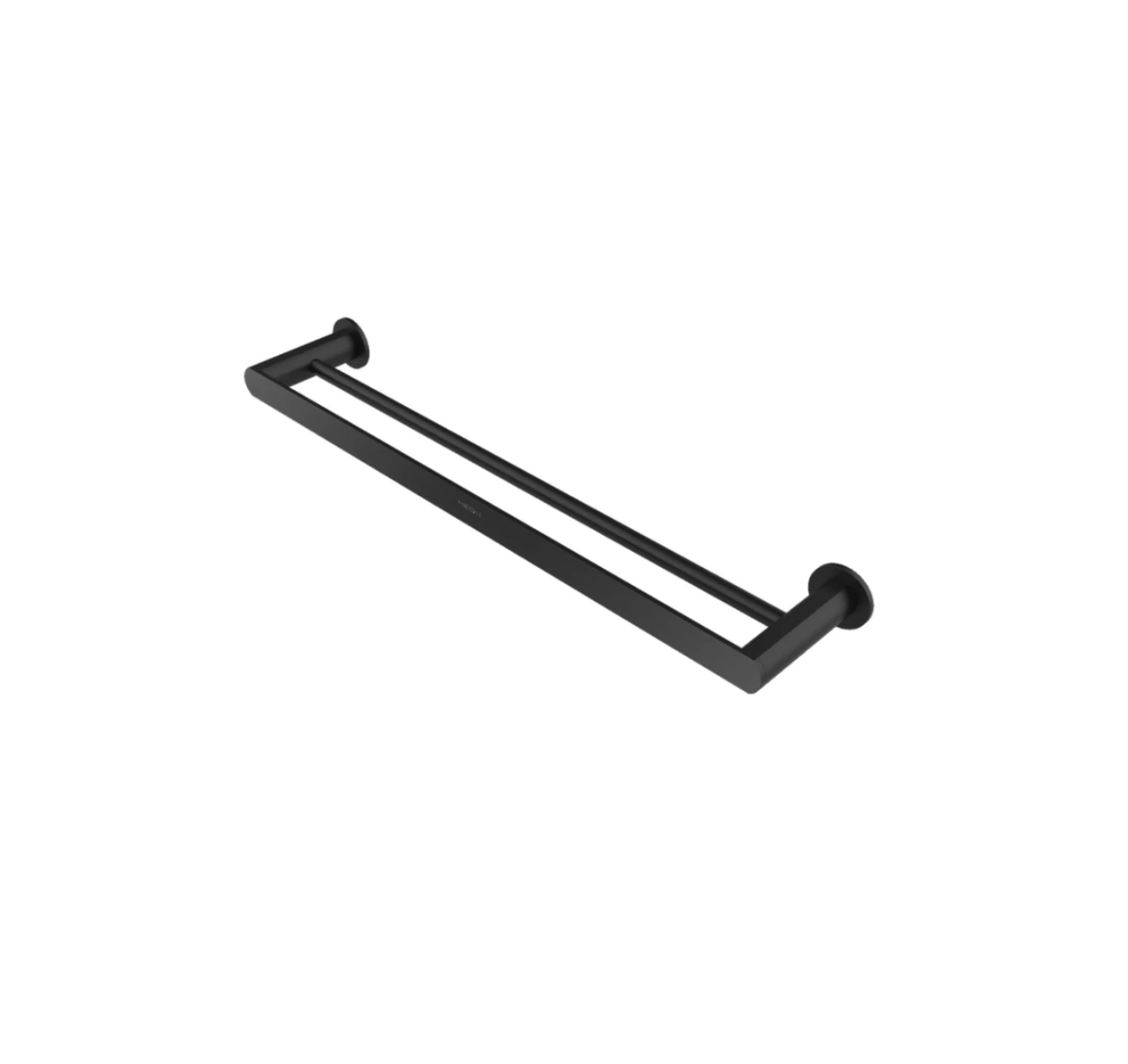 Thanh vắt khăn đôi HEGII HMP815-02-BC – Giá treo khăn đôi inox 304 cao cấp, thiết kế đen mờ hiện đại