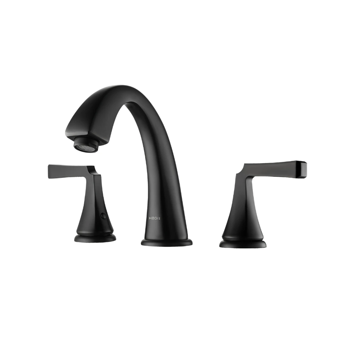 Vòi lavabo HEGII HMF3911F-BW – Vòi lavabo cao cấp mạ PVD đen, công nghệ lọc nước HEGII, vận hành êm ái