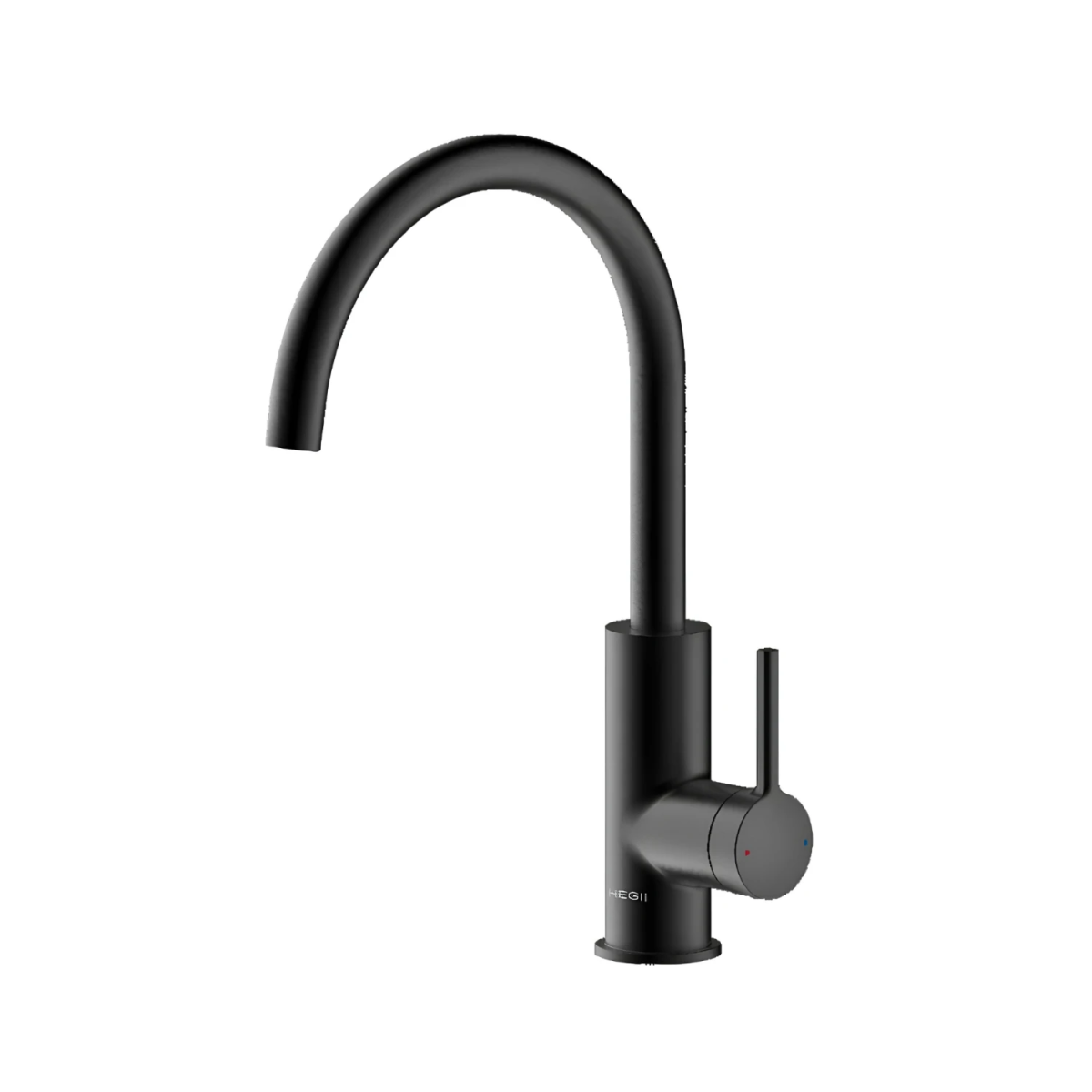 Vòi bếp HEGII HMF132-411-BC – Vòi rửa chén inox 304 mạ PVD đen cao cấp