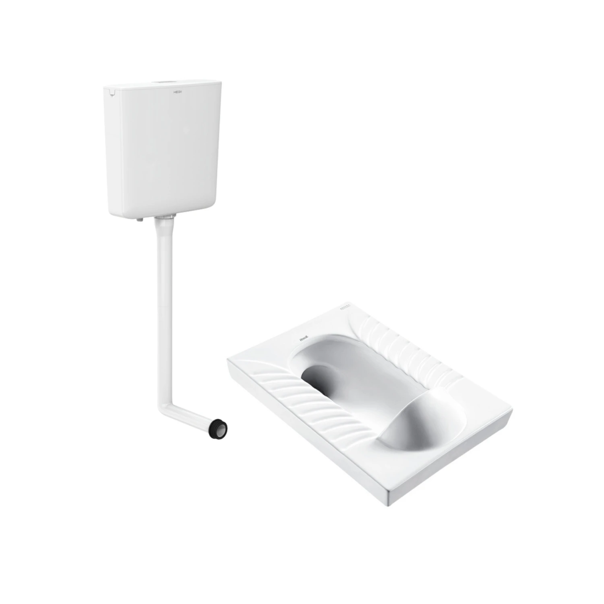Bàn cầu xổm HEGII HC3028B-065 – Men kháng khuẩn HEGII Water Clean, xả mạnh chống tắc