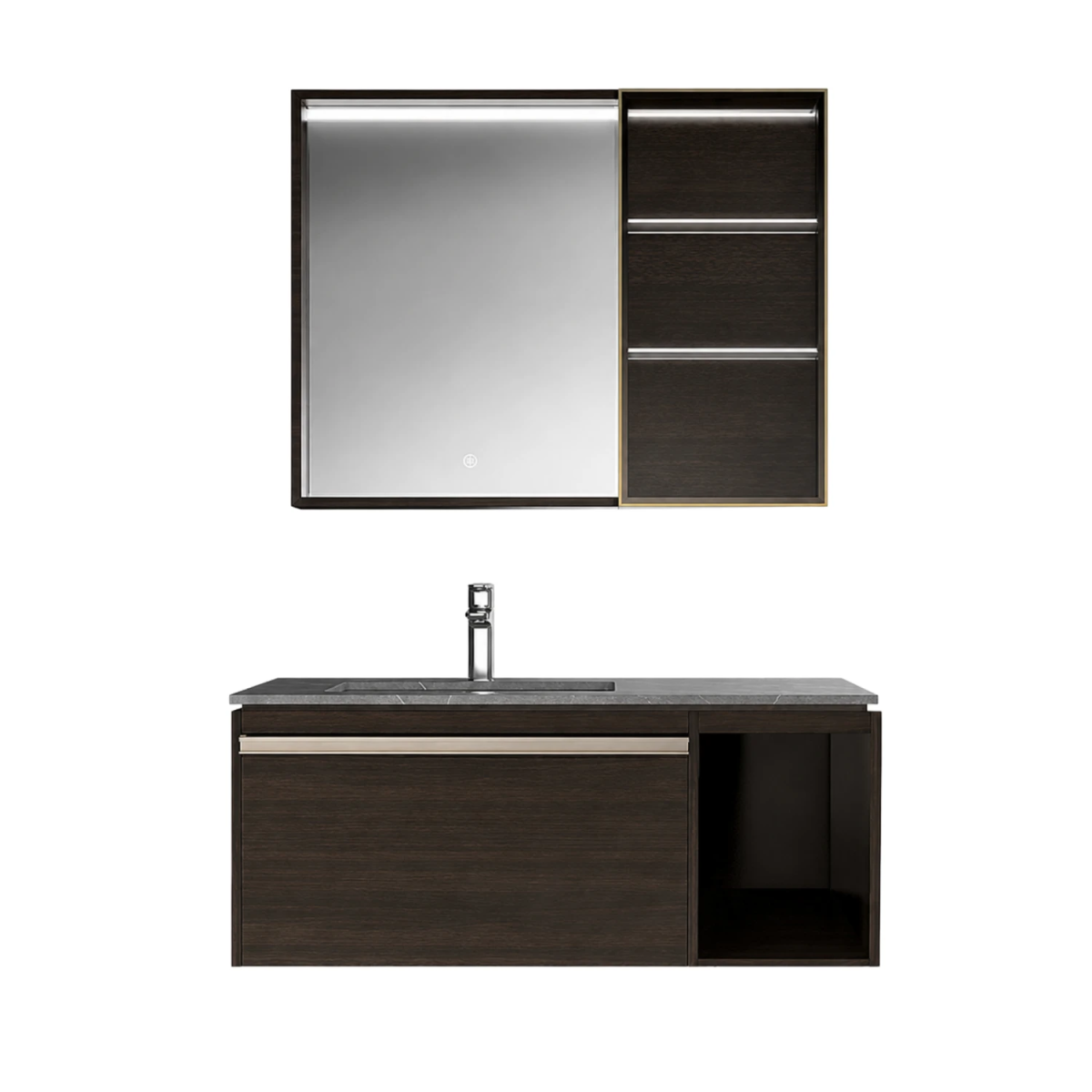 HEGII BC6151-100 – Bộ tủ chậu lavabo sinh thái, thiết kế hiện đại, tối ưu không gian
