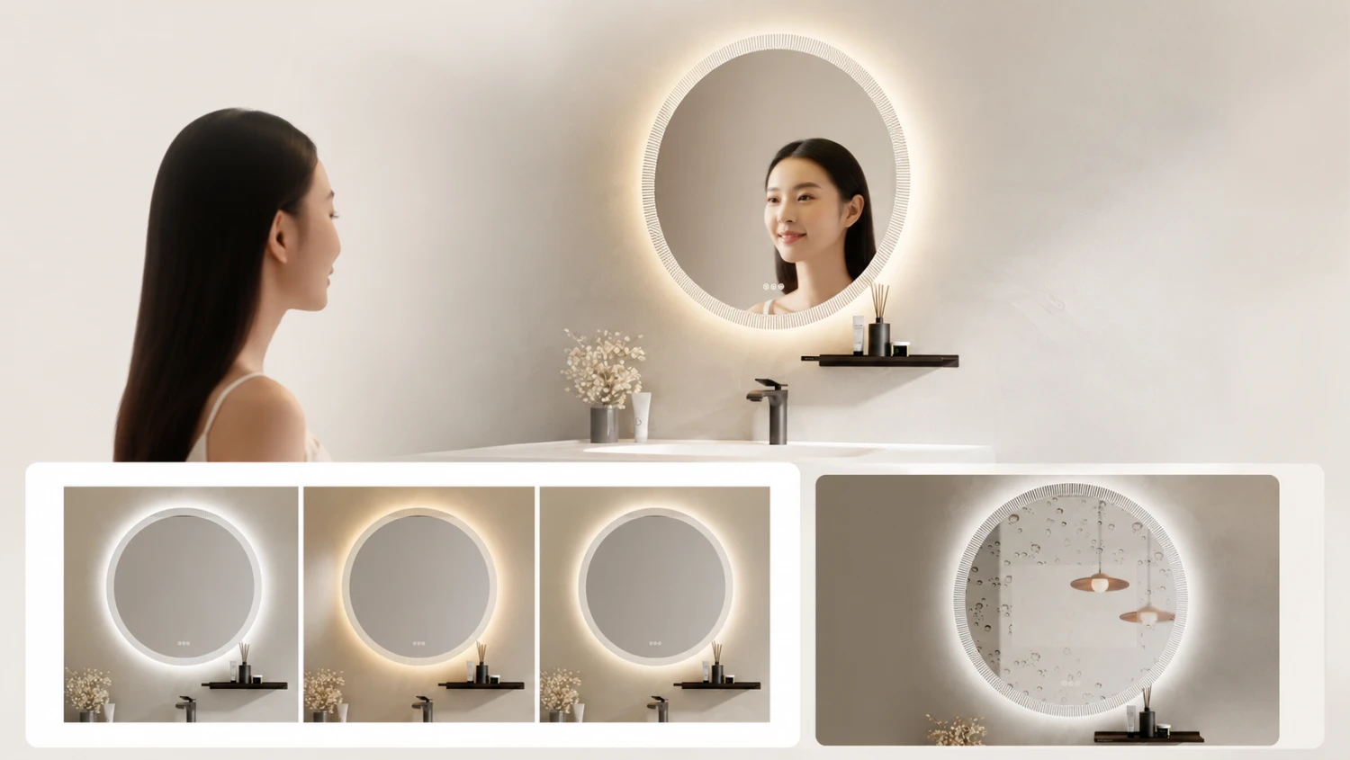 GƯƠNG LED CẢM ỨNG THÔNG MINH