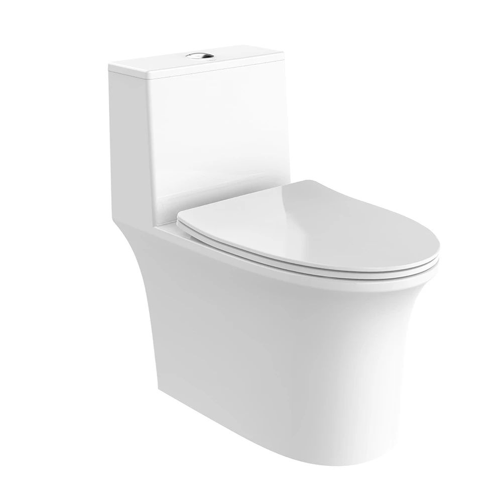 Bàn cầu một khối HEGII LC0902DT – Xả xoáy 360°, tiết kiệm nước, thiết kế bền bỉ dễ lắp đặt