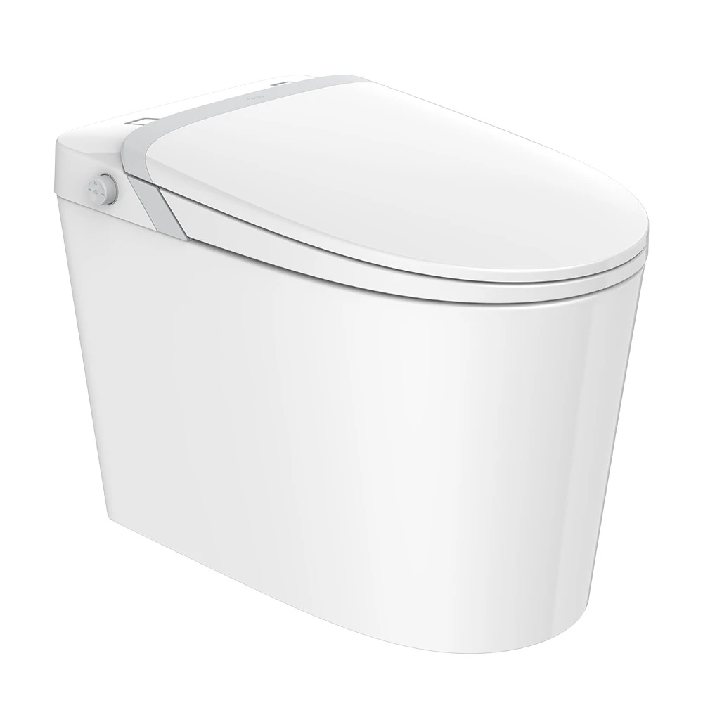 Bàn cầu bán thông minh HEGII HQ558 – Xả siêu xoáy, sưởi ấm bệ ngồi, thiết kế gọn hiện đại