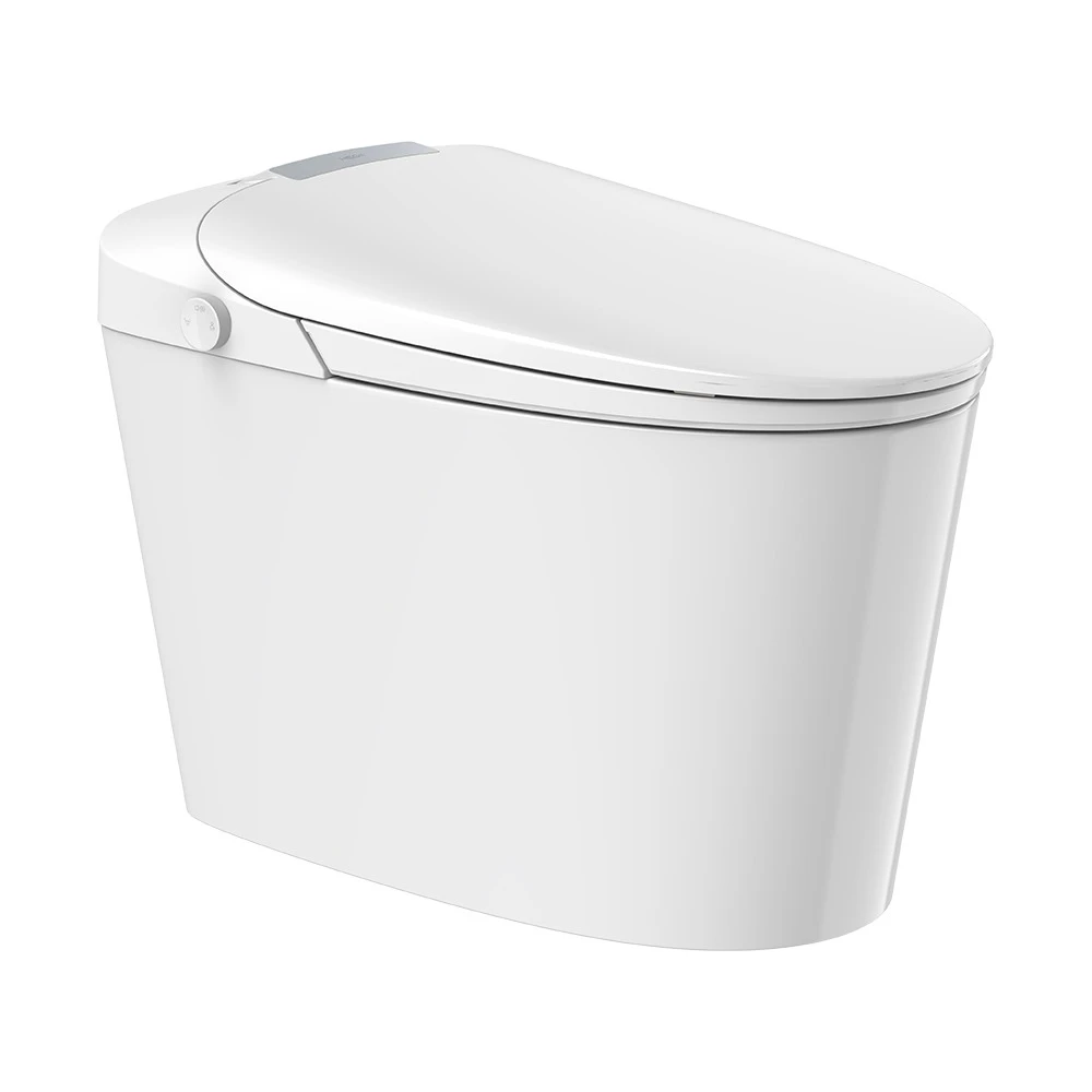 Bàn cầu thông minh HEGII Q2-2P – Xả siêu xoáy 0 áp lực, cảm biến tự động, điều khiển Mini App